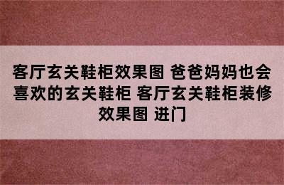 客厅玄关鞋柜效果图 爸爸妈妈也会喜欢的玄关鞋柜 客厅玄关鞋柜装修效果图 进门